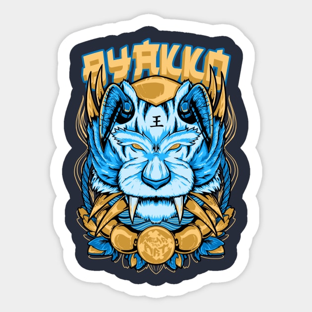 Byakko Sticker by PharmArtist